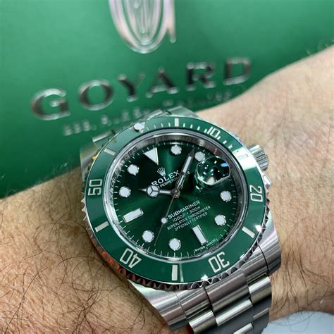 gold rolex green bezel|rolex submariner 41mm green bezel.